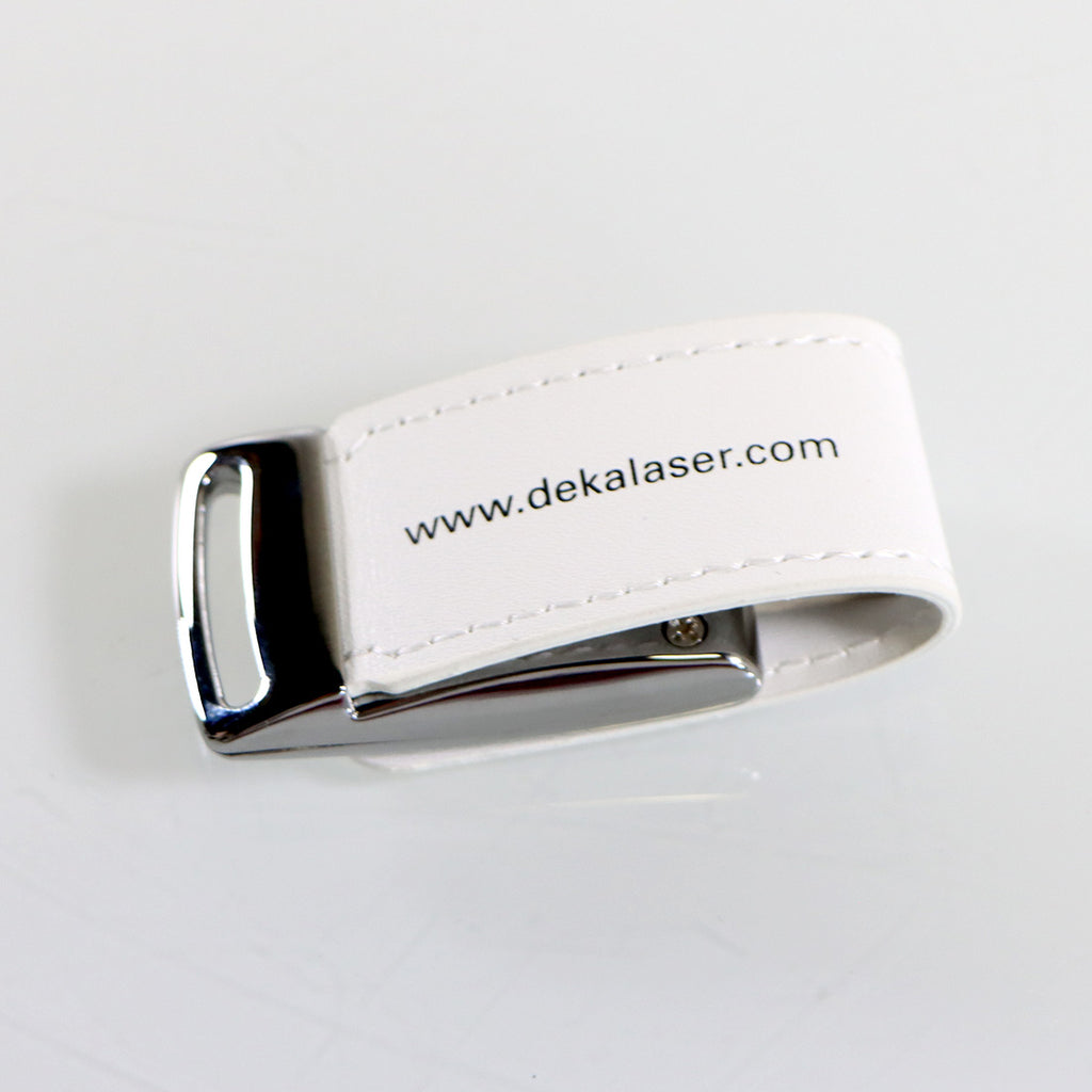 DEKA Laser 2GB USB Key 070001236 White Leather