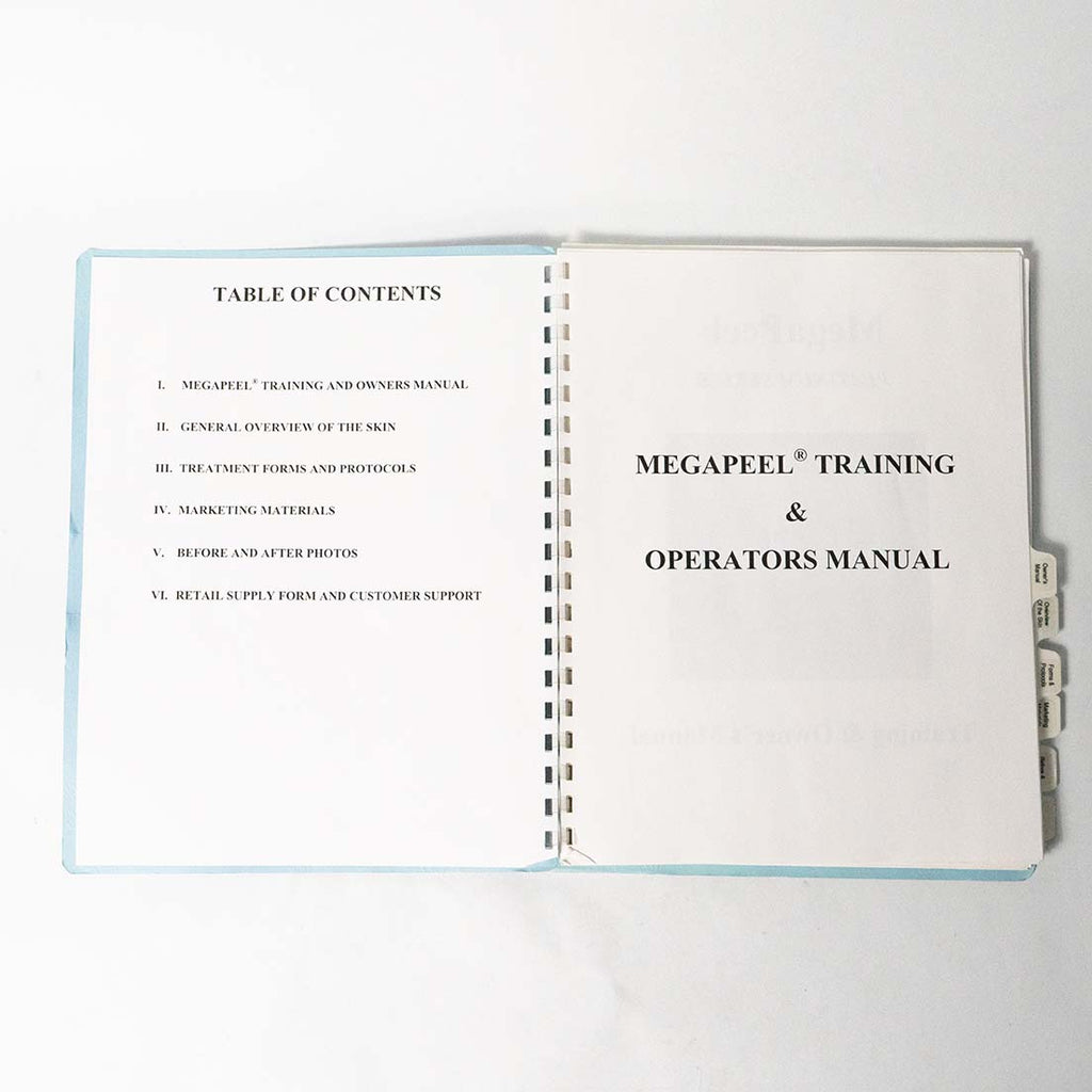 DermaMed MegaPeel Platinum Series TRAINING & OWNER'S MANUAL Mega Peel Derma Med