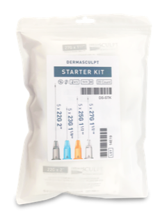 DermaSculpt Microcannula STARTER KIT 20 Cannula Assortment 23G 27G 25G 22G