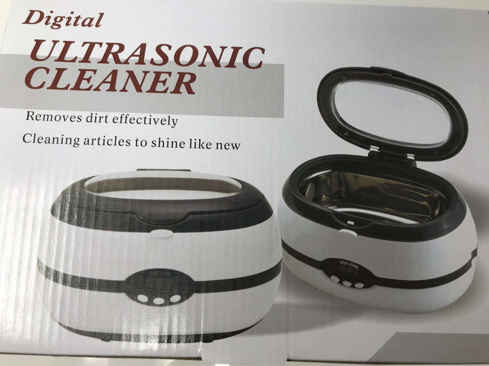 Digital Ultrasonic Cleaner VGT-2000 New in box with manual
