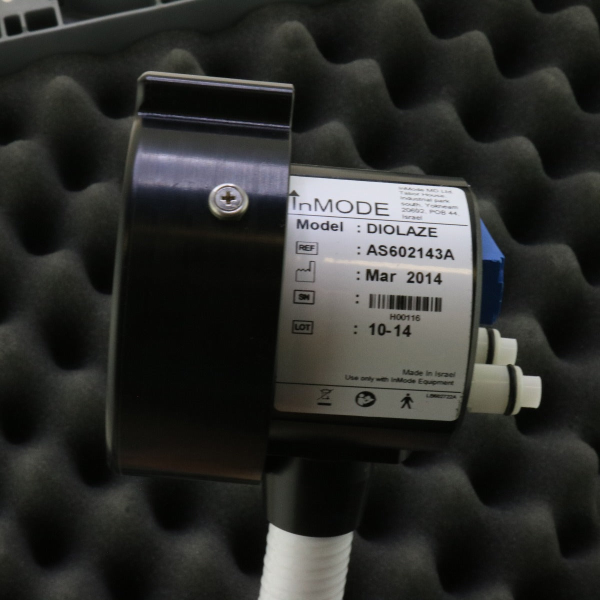 2014 InMode DioLaze HR 810 nm Diode Laser Handpiece AS602143A PARTS UNTESTED