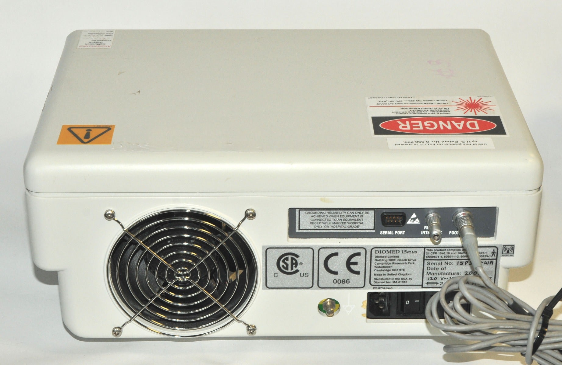 Diomed 15 Plus Diode Surgical Laser 15w AngioDynamics 810 nm ELVT Vascular 2007