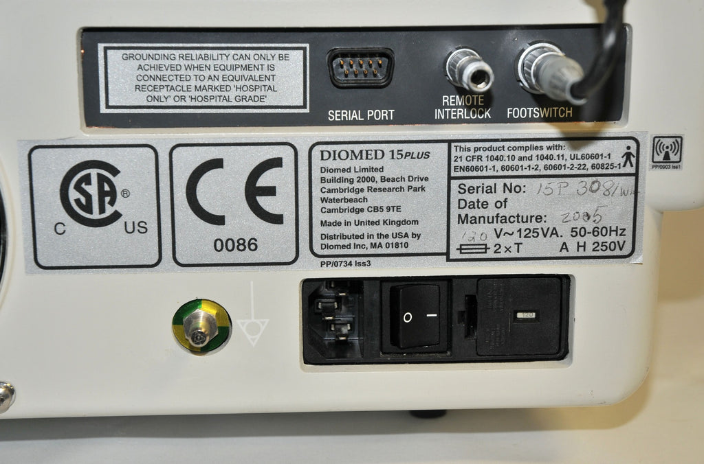 Diomed 15 Plus Diode Surgical Laser 15w AngioDynamics 810 nm ELVT Vascular 2005