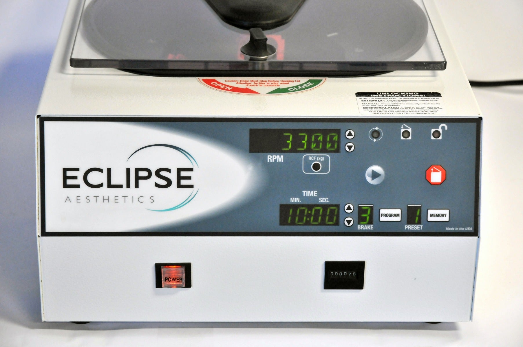 Drucker Diagnostics 755VES ECLIPSE Centrifuge PRP Platelet Rich Plasma 755 VES