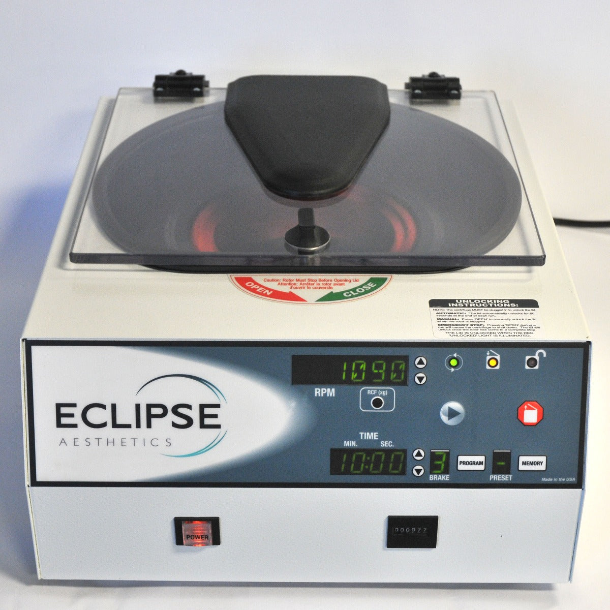 Drucker Diagnostics 755VES ECLIPSE Centrifuge PRP Platelet Rich Plasma 755 VES