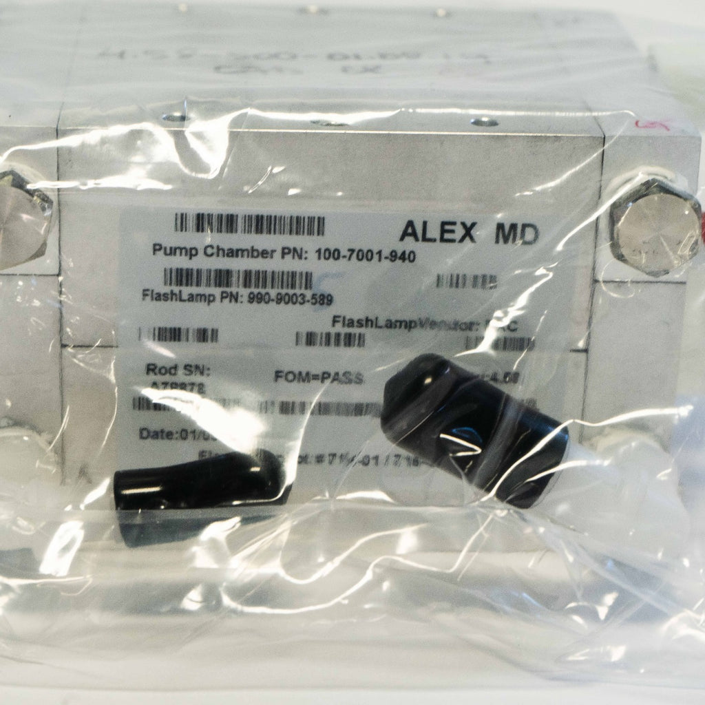 Cynosure Apogee ELMD Laser 755 Alexandrite Rod Service Pump Chamber 100-7001-940