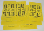 Candela Laser Universal Multiple Languages Warning Labels Greek French German +