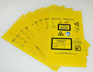 Candela Laser Label Sheet Assembly AlexTrivantage Multiple Language 2157-40-8262