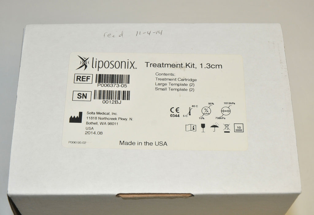 Solta Liposonix 1.3cm Treatment Kit Cartridge Transducer Tip P006373-05 NEW