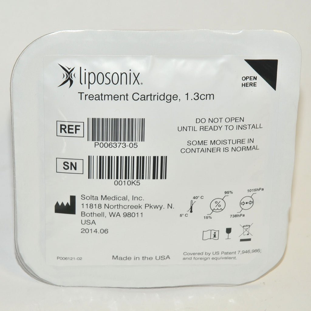 Solta Liposonix 1.3cm Treatment Kit Cartridge Transducer Tip P006373-05 NEW