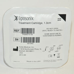 Solta Liposonix 1.3cm Treatment Kit Cartridge Transducer Tip P006373-05 NEW