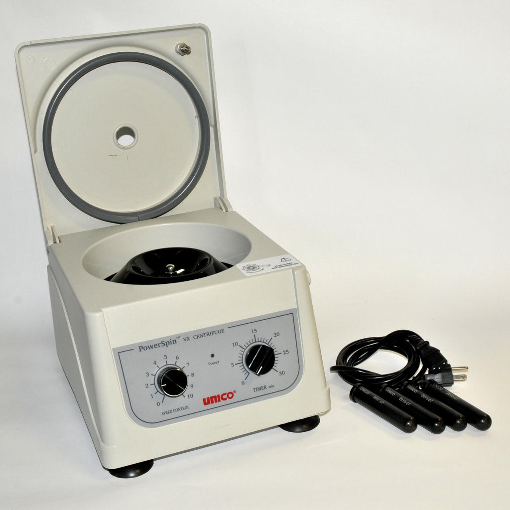 Unico Powerspin VX Centrifuge C818 Variable Speed 3400 Max RPM 6 Place Timer
