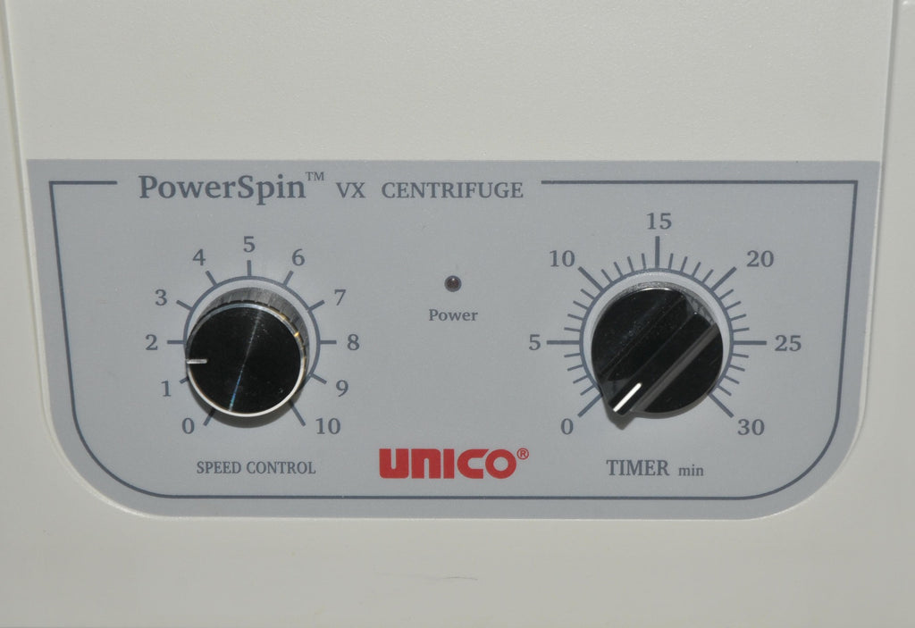 Unico Powerspin VX Centrifuge C818 Variable Speed 3400 Max RPM 6 Place Timer