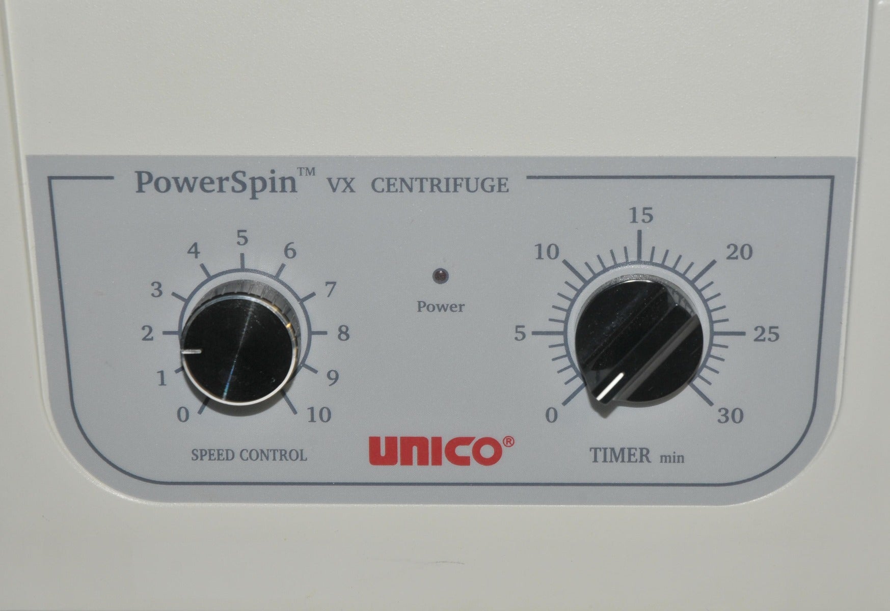 Unico Powerspin VX Centrifuge C818 Variable Speed 3400 Max RPM 6 Place Timer