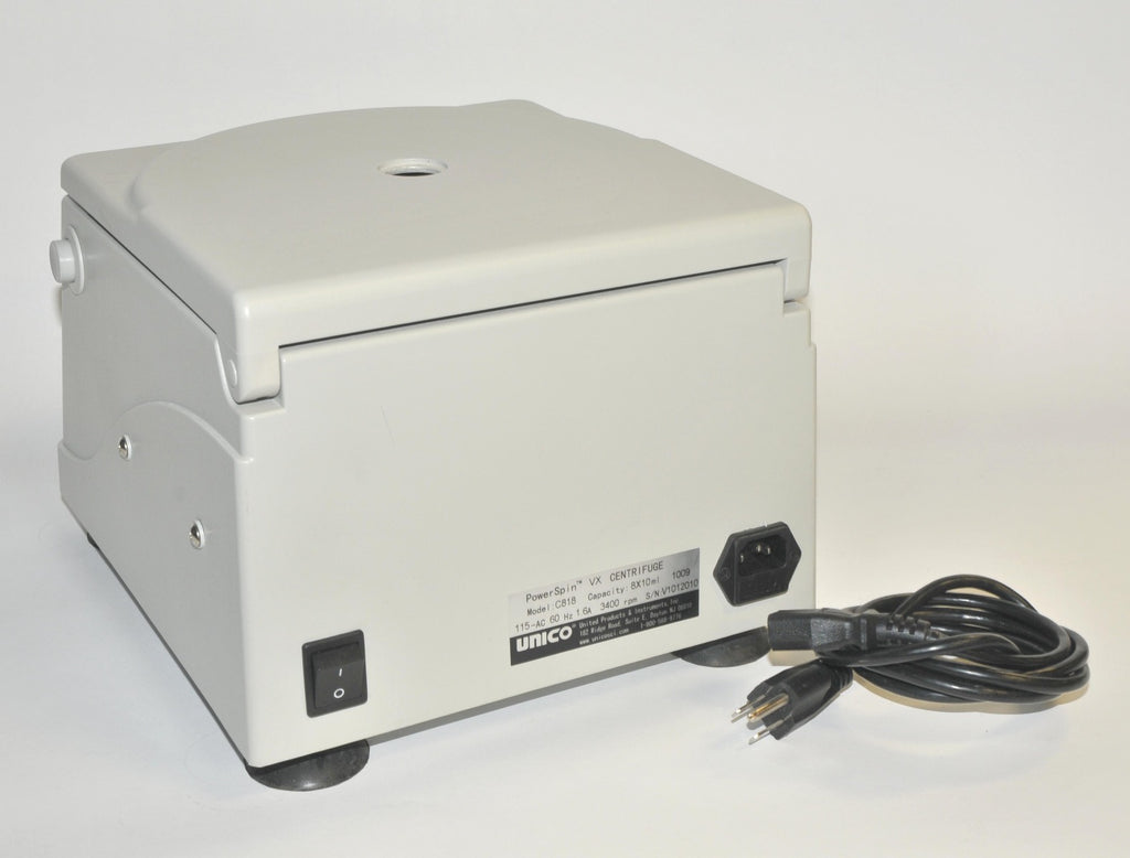 Unico Powerspin VX Centrifuge C818 Variable Speed 3400 Max RPM 6 Place Timer