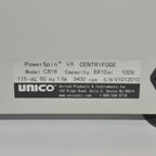 Unico Powerspin VX Centrifuge C818 Variable Speed 3400 Max RPM 6 Place Timer