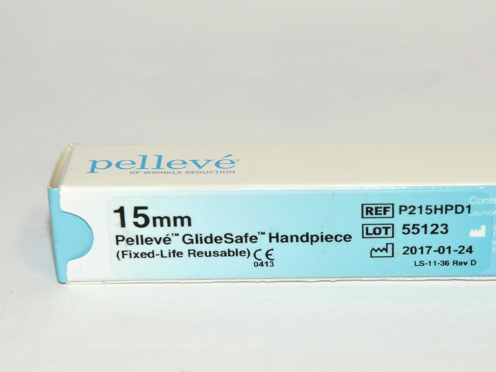 Ellman Pelleve P215HPD1 15mm GlideSafe RF Tightening Handpiece Reusable NEW 2017