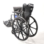 Medline Wheelchair 18" Wide Seat Arm Pad Adjustable Foot Mag Wheel Chair Black