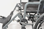Medline Wheelchair 18" Wide Seat Arm Pad Adjustable Foot Mag Wheel Chair Black