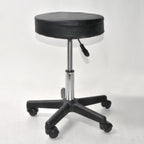 Black Padded Rolling 5 Wheel Exam Chair Clinic Aesthecian Office Home Shop