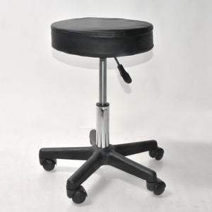 Black Padded Rolling 5 Wheel Exam Chair Clinic Aesthecian Office Home Shop