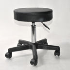 Black Padded Rolling 5 Wheel Exam Chair Clinic Aesthecian Office Home Shop