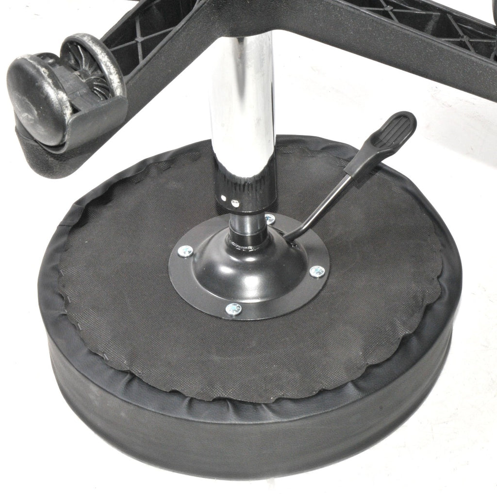 Black Padded Rolling 5 Wheel Exam Chair Clinic Aesthecian Office Home Shop