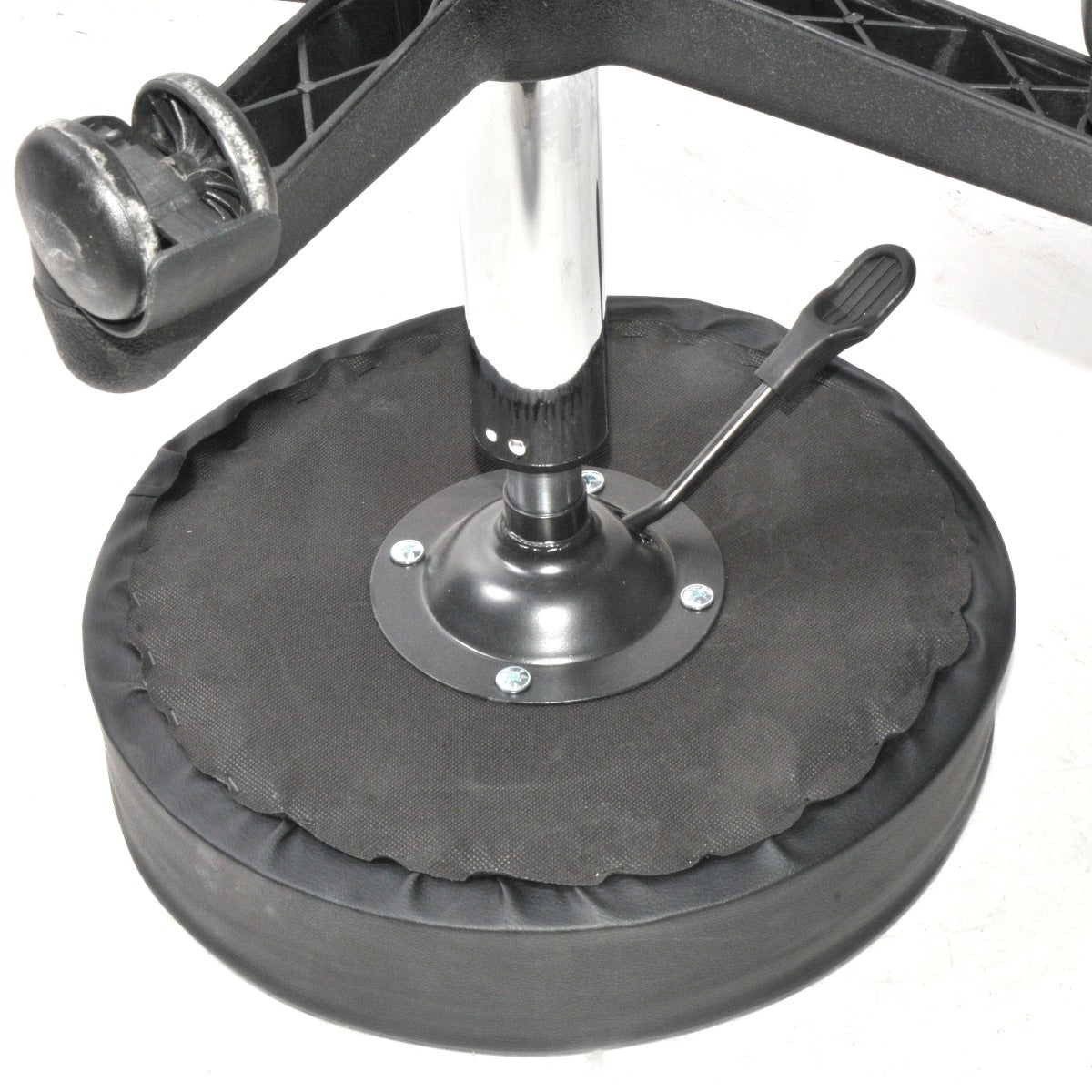 Black Padded Rolling 5 Wheel Exam Chair Clinic Aesthecian Office Home Shop