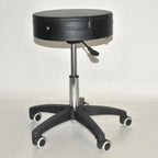 Master Massage Rolling 5 Wheel Exam Black Padded Chair Clinic Office Shop