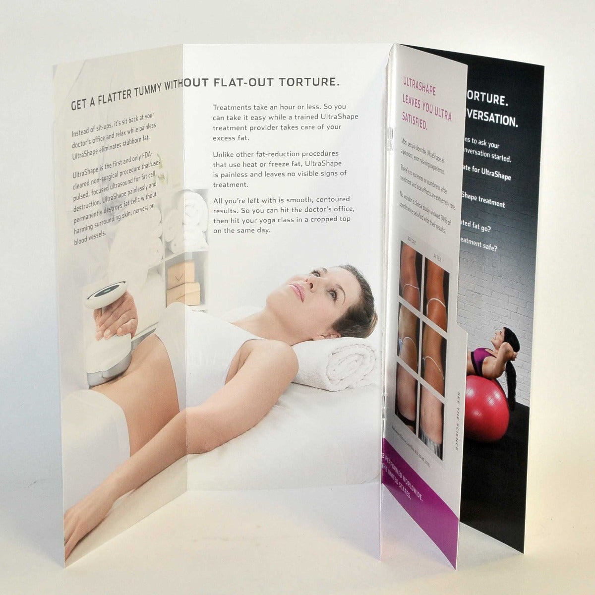 Syneron Candela UltraShape Body Contouring Patient Marketing Office Brochure x15