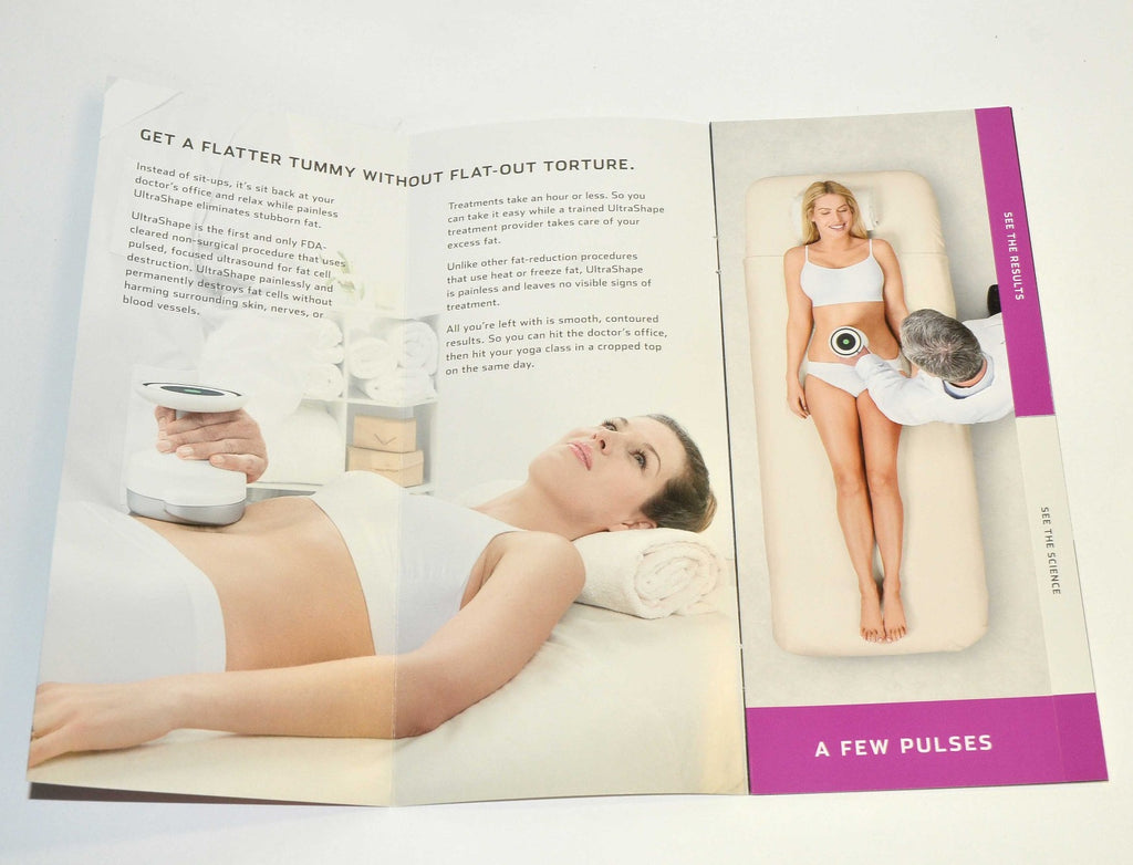 Syneron Candela UltraShape Body Contouring Patient Marketing Office Brochure x50