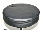 Black Padded Rolling 5 Wheel Stool Chair Exam Clinic Home Shop PARTS AS IS