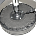Black Padded Rolling 5 Wheel Stool Chair Exam Clinic Home Shop PARTS AS IS
