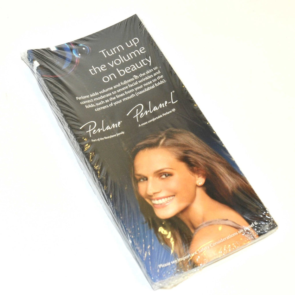 Perlane-L Office Patient Marketing Brochure Facial Nose Mouth Wrinkles x25 NEW