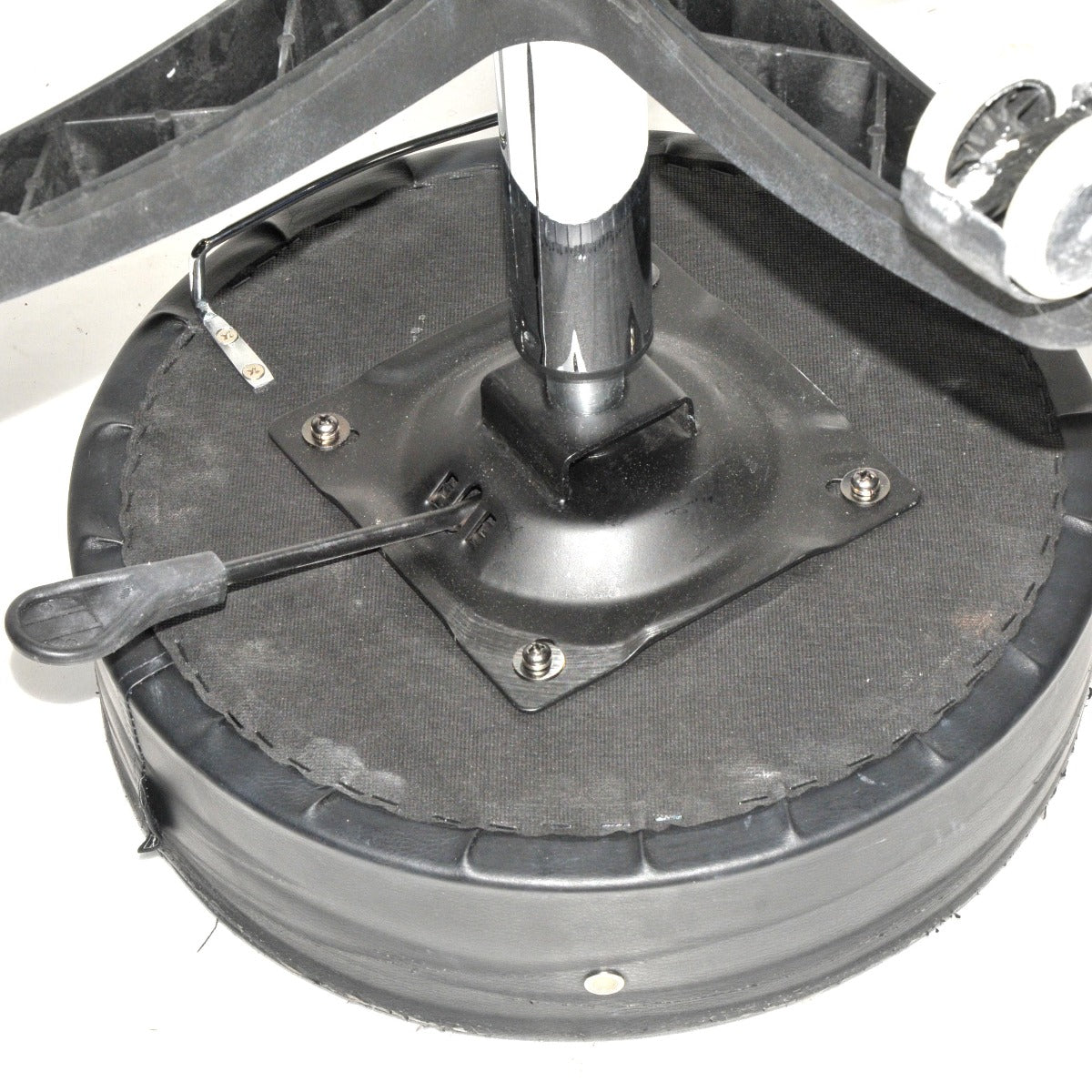 Master Massage Rolling 5 Wheel Exam Black Padded Chair Clinic Office Shop WORN