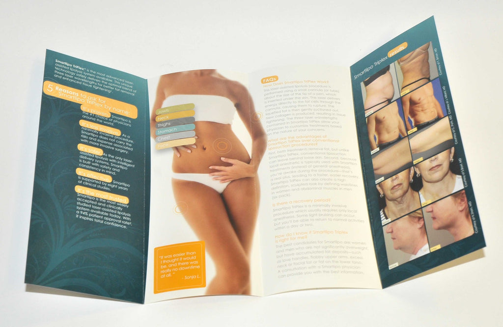 Cynosure Lasers SmartLipo PrecisionTX Patient Office Brochure Pamphlet x15 Pcs