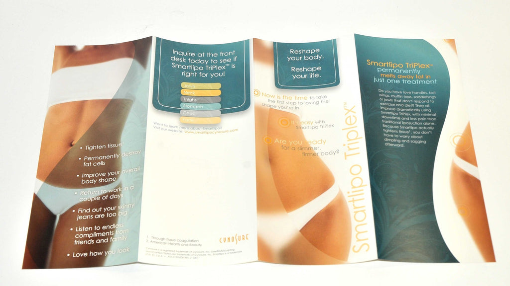 Cynosure Lasers SmartLipo PrecisionTX Patient Office Brochure Pamphlet x15 Pcs