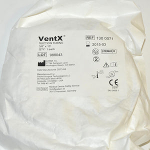 Sound Surgical VentX Suction Clear Tubing 130-0071 Vaser Vent X Tube Exp