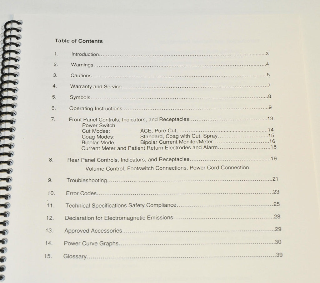 MEGADYNE MEGAPOWER Electrosurgical Generator Operator Manual User Guide 2007