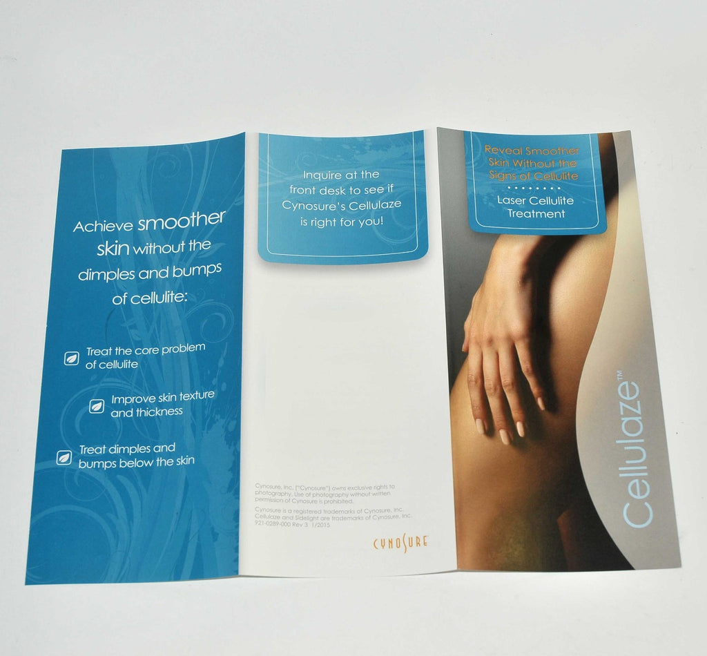 Cynosure Laser SmartLipo Cellulaze Treatment Patient Pamphlet Brochure x25 Pcs