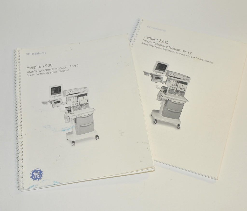 GE Healthcare Aespire 7900 User Reference Manual Operator Anesthesia Cart Guides