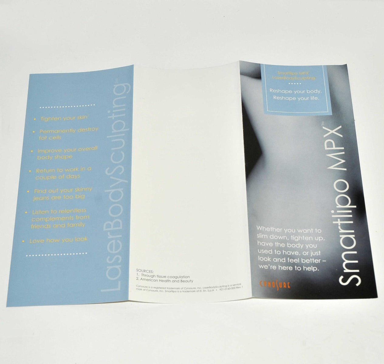 Cynosure Laser SmartLipo MPX Patient Office Marketing Brochure Pamphlets x21
