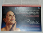 Restylane Patient Treatment Marketing Brochure Pamphlet Facial Wrinkles Tent x25