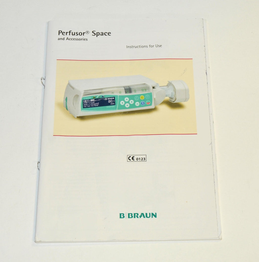 Perfusor Space and Accessories Instructions For Use BRAUN Operation Safety Guide