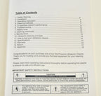 PROSONIX PSU Series ULTRASONIC CLEANER Operating Instruction User Operator Guide