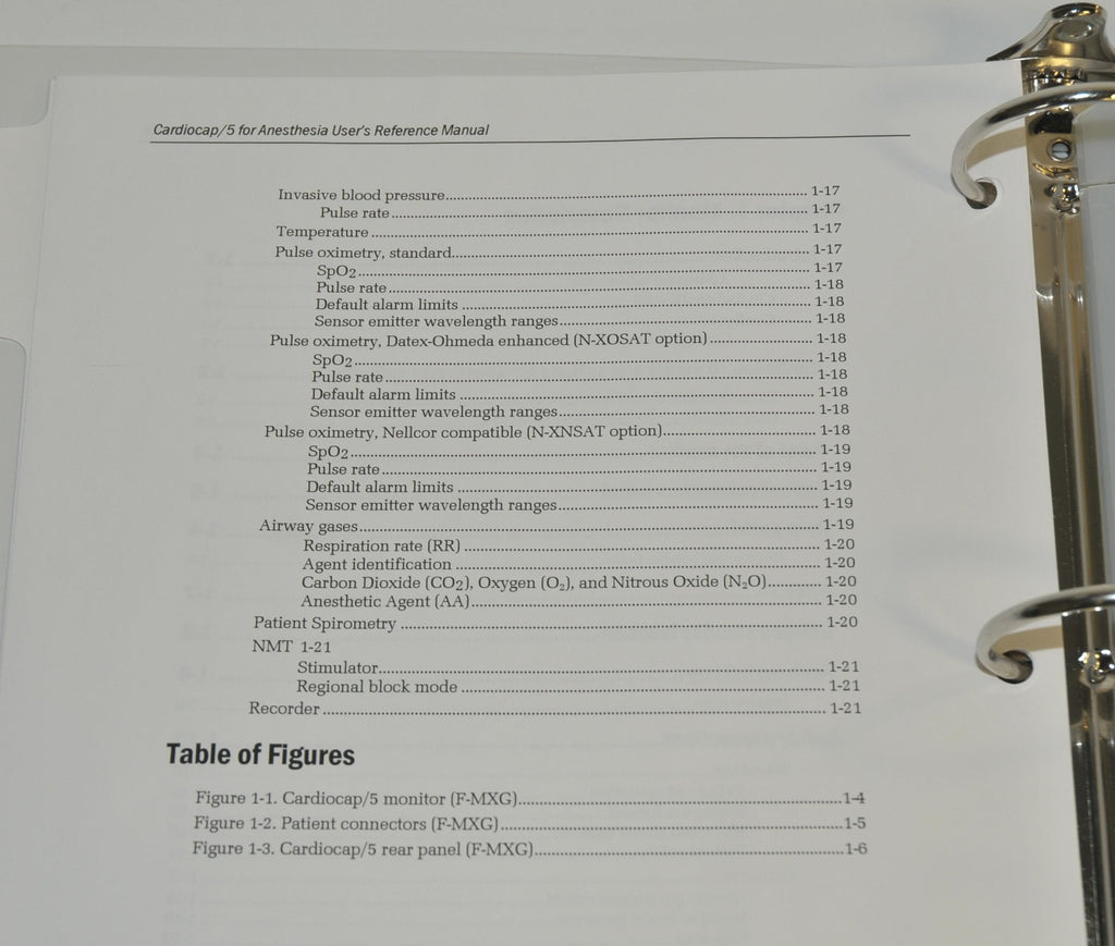 GE Healthcare Datex-Ohmeda Cardiocap 5 Anesthesia User Reference Manual Guide