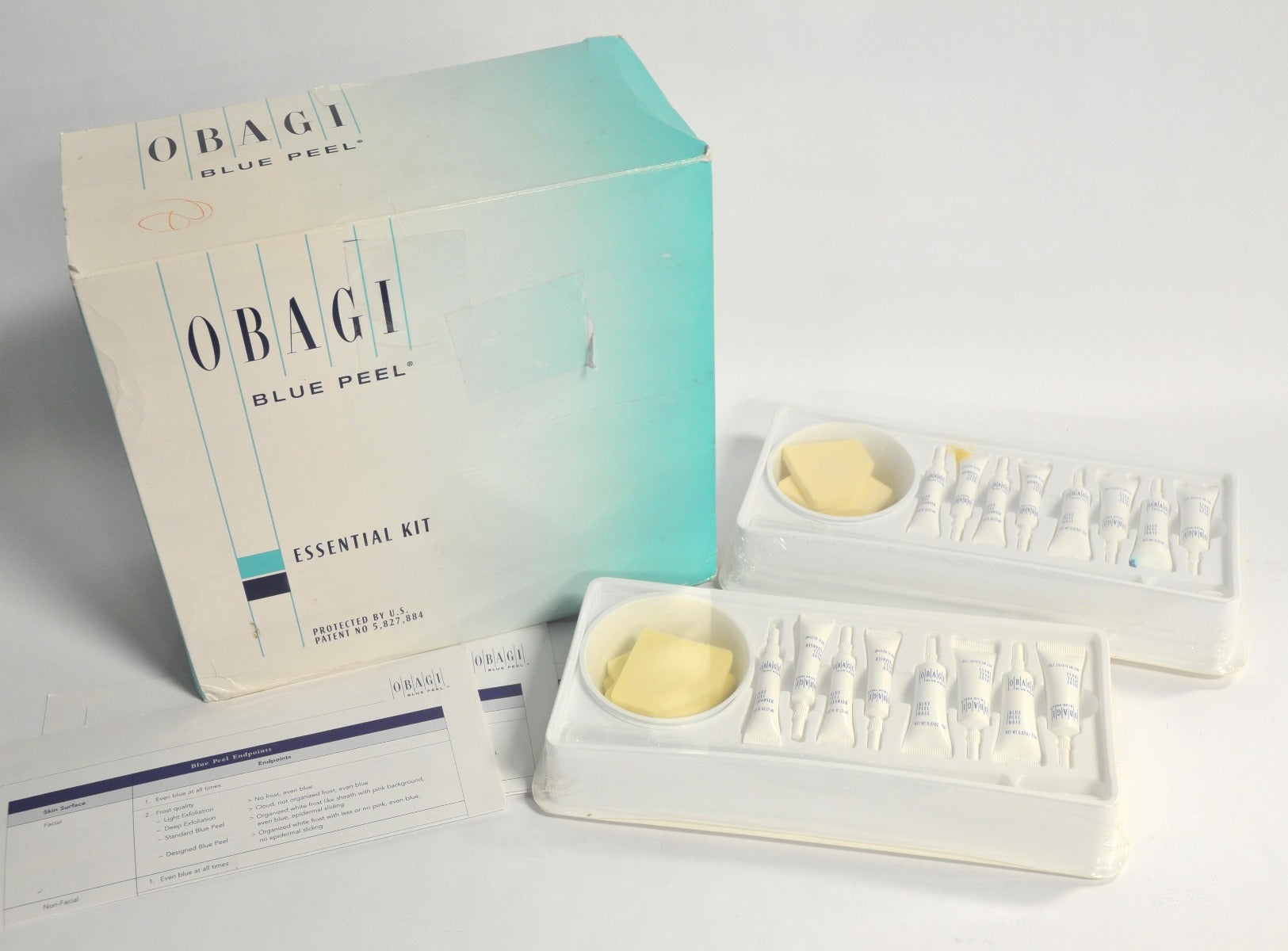Obagi Blue Peel Essential Kit 2 Trays Wrinkles Blemishes Photoaging Rough Skin