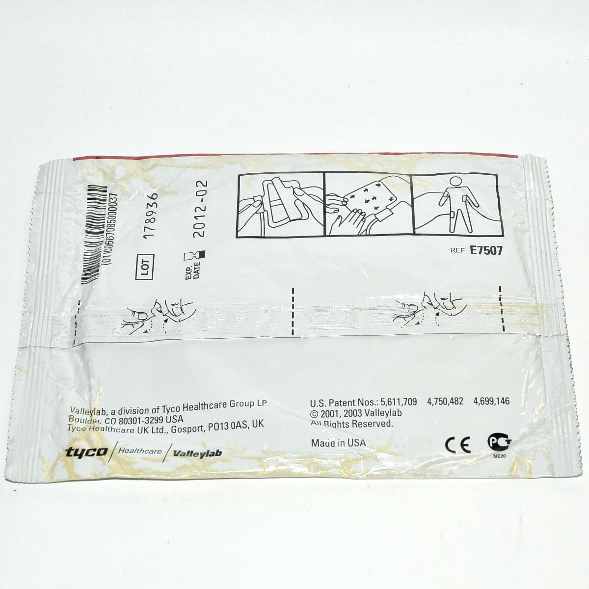 Valleylab REM Polyhesive II Patient Return Electrode Single Use Exp 2012 x2 Pcs