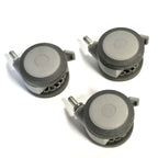 Cutera ExcelV Xeo Laser Set Wheels Rolling Caster Swivel Locking Excel V XL x3Pc