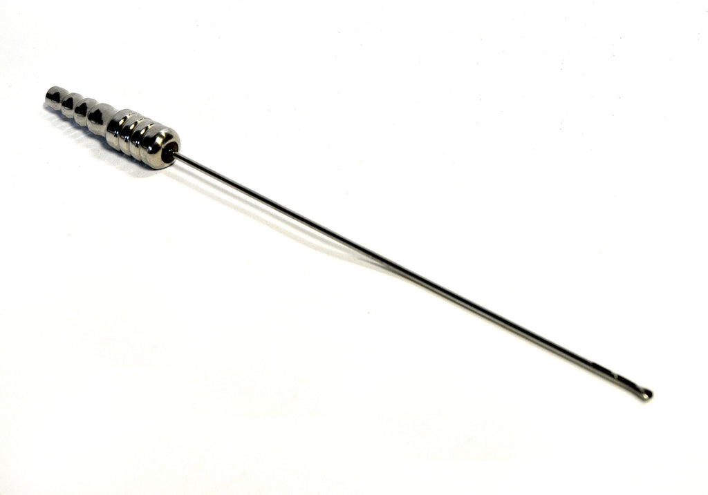 Cannula 2 Hole 6" Blunt End Tip Spatula Suction Instrument Aspiration Slip Base